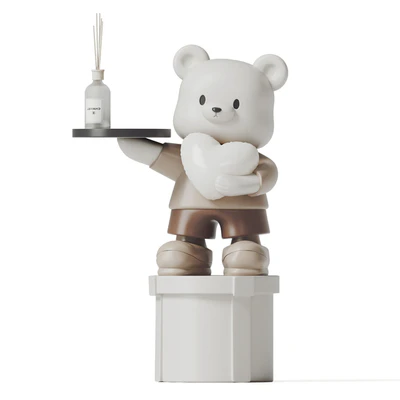 Bear ornaments ceramic ornaments shelf tray — Ver 1