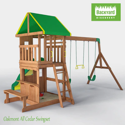 Oakmont All Cedar Swingset — Ver 1