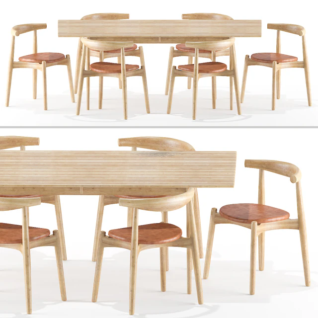 Table Chair Set 06 — Скачать