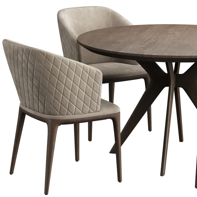 LOUISE Chair Clark Table — Descargar