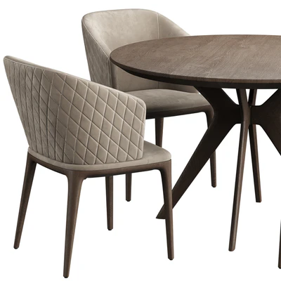 LOUISE Chair Clark Table — Ver 2