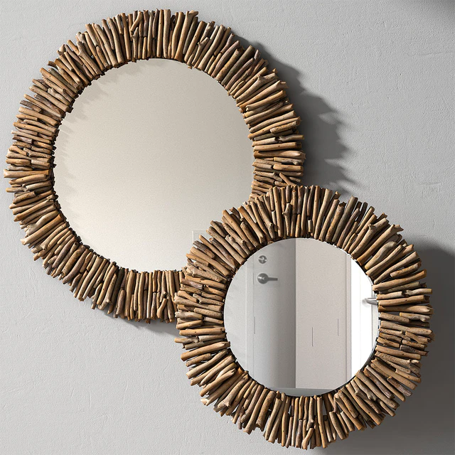 Pottery barn NATURAL DRIFTWOOD MIRROR - ROUND — Descargar