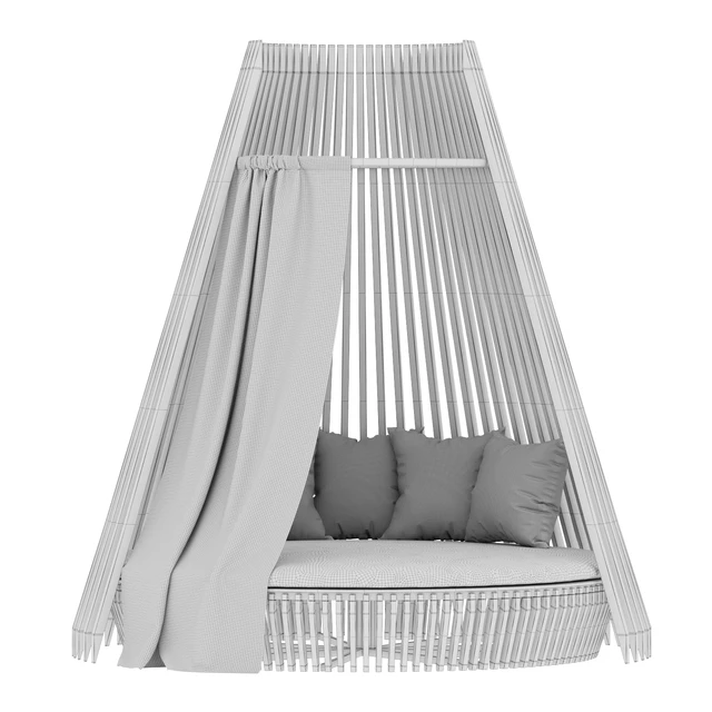 Round lounge chair Hut Full Set/Ethimo — Descargar