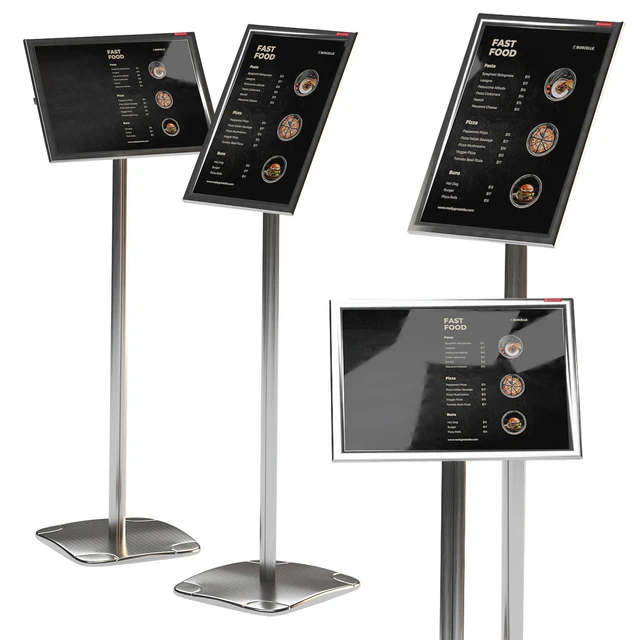 Floor information stand A3 BRAUBERG Extra with restaurant menu — Descargar