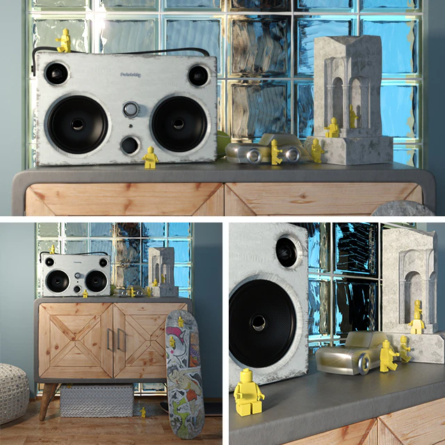 Decorative set in the style of Loft (Kare) — Descargar