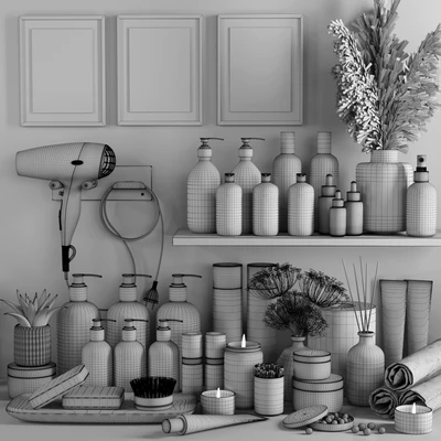 bathroom accessories 15 vray — Ver 3