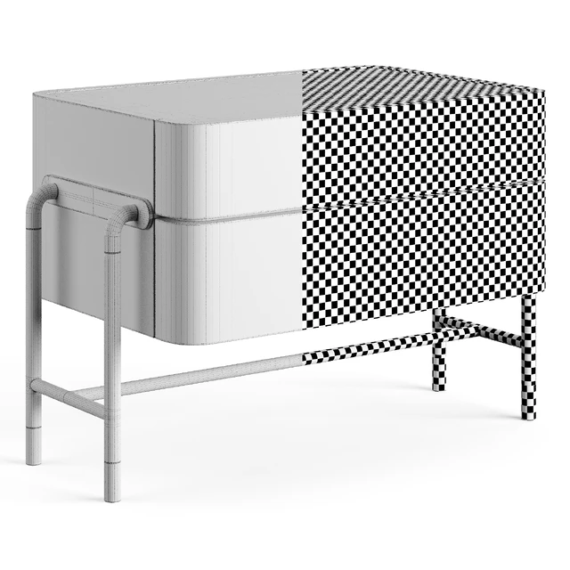 Mezzo Collection BENNETT Nightstand Table — Скачать