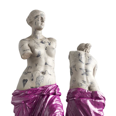 Venus Modern sculpture with tattoo — Ver 4