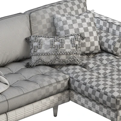 Joybird Briar Leather Sectional Sofa — View 4