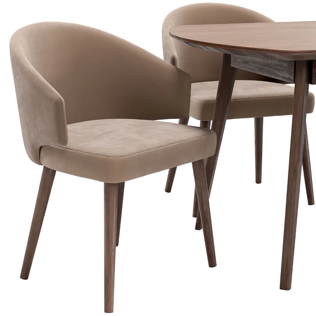 Alisia dining chair and Atlas table — Descargar