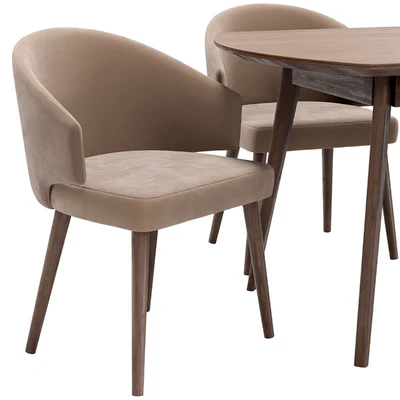Alisia dining chair and Atlas table — Ver 4