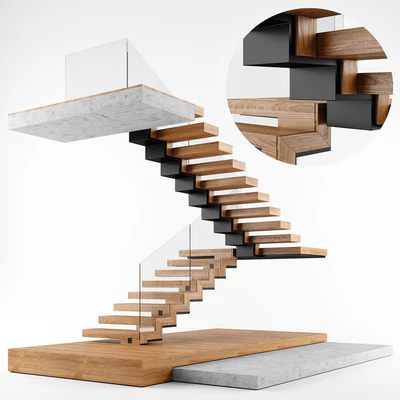 Modern interior stair 02 — Ver 1