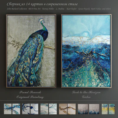 The collection of contemporary paintings (set-1) — Ver 1