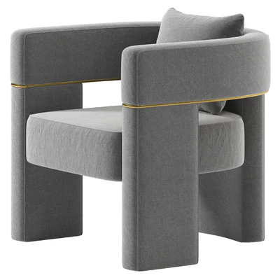 Wide Barrel Chair — Ver 2