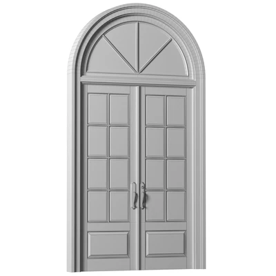 Arc Classic Entrance Doors.Entrance to the house.Front Door.Arched Opening Window.Outdoor Entrance classic door.External Doors. Exterior Door.Street Doors — Ver 2