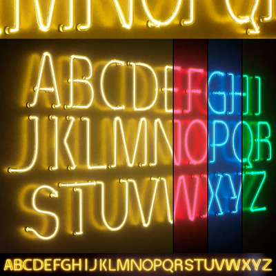 Light modules. Set 25. Neon Alphabet — View 1