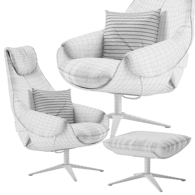 Leolux Cream armchair — Descargar