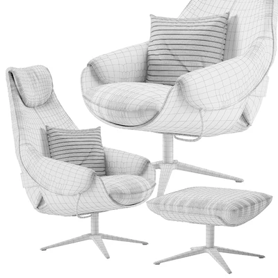 Leolux Cream armchair — Ver 4