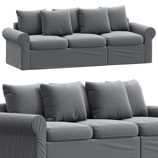 HARLANDA Sleeper sofa, Ljungen medium gray IKEA — Скачать