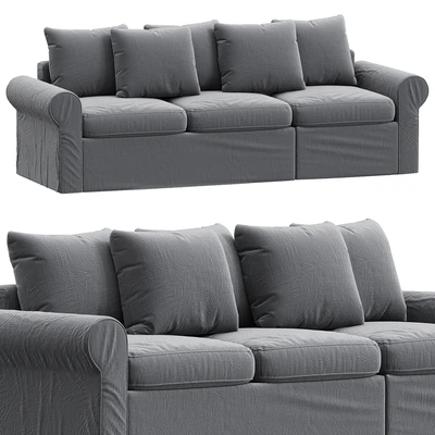 HARLANDA Sleeper sofa, Ljungen medium gray IKEA — Вид 1