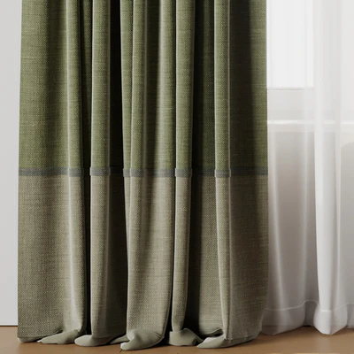 Curtain with rod 19 Green curtain HBH — Ver 3