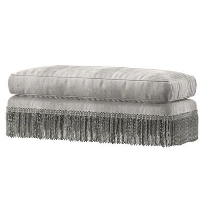 baker furniture yves ottoman — View 3