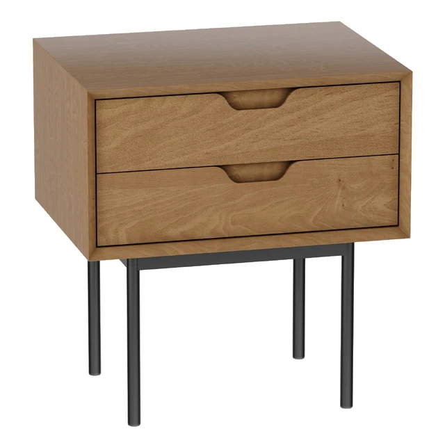 Bedside table with drawers Noyeto — Descargar