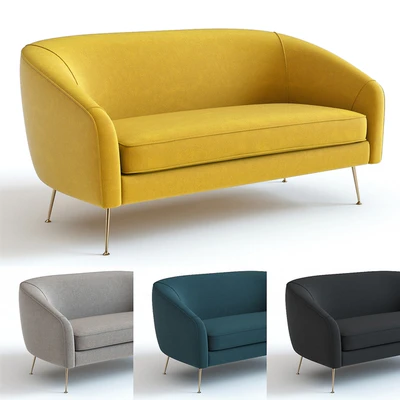 West Elm Stella Loveseat — Вид 1
