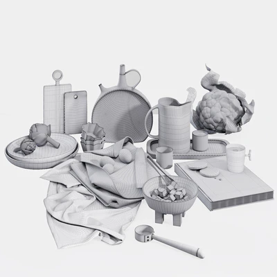 Decorative set for the kitchen — Ver 4