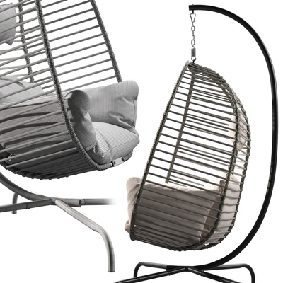 Hanging chair with frame — View 3