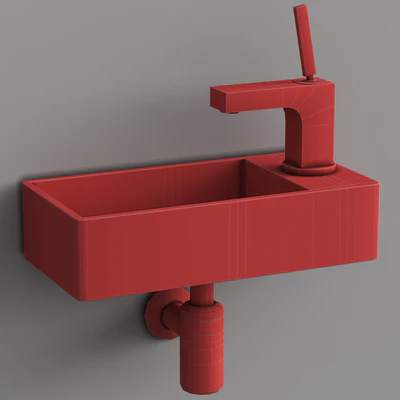 washbasin WeltWasser Aisbach &  faucet Hansgrohe Axor Citterio — View 4