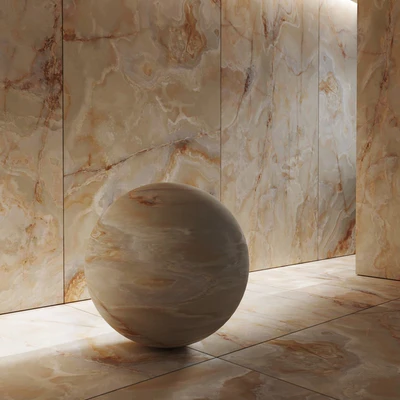 Golden Onyx Porcelain Tile — Ver 4