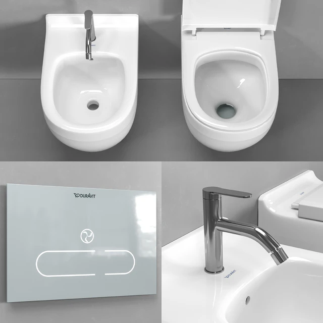 Duravit Starck 3 wall-hung toilet and bidet — Descargar
