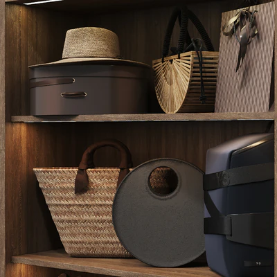 Shoe cabinet with filling for hallway and wardrobe — Ver 3