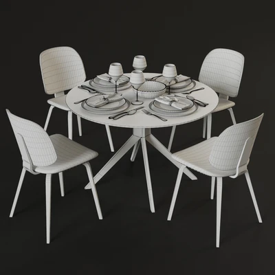 Dining table and chairs BoConcept Billund and Aarhus — Ver 2
