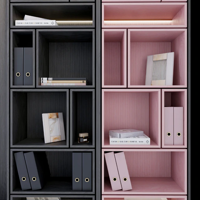 Wardrobe   plywood black and pink — Скачать