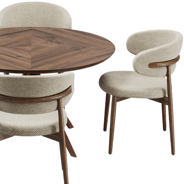 Dinning chair and table set21 — Скачать