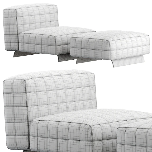 Minotti Twiggy Armсhair | Кресло  Minotti Twiggy — Скачать