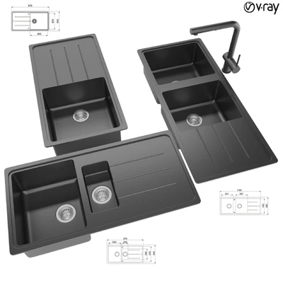 Collection of kitchen sinks 14 — Ver 1