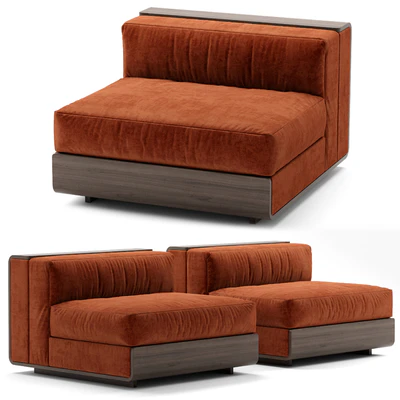 ACERBIS LIFE sectional velvet sofa — Вид 1