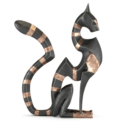 Black cheetah sculpture — Ver 1