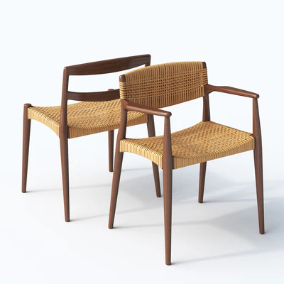 Chair and armchair Ejner Larsen &amp; Aksel Bender Madsen — Ver 1