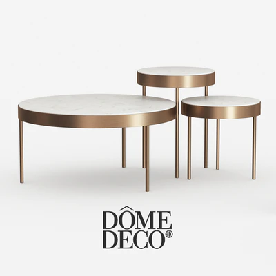 Dome Deco set of coffee tables — Ver 1