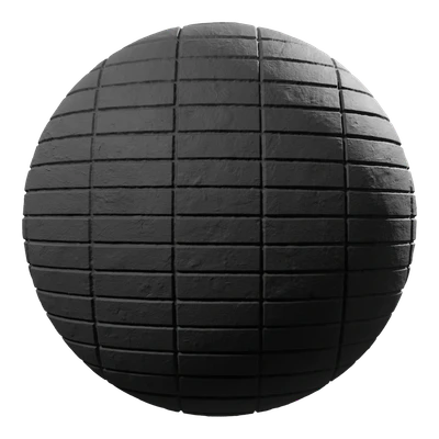 smooth stack bond brick wall texture black — download