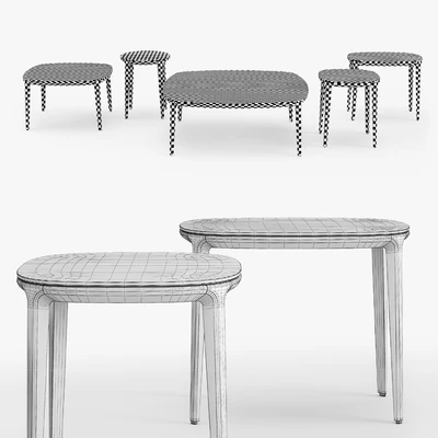 Henry coffee tables set — Ver 3