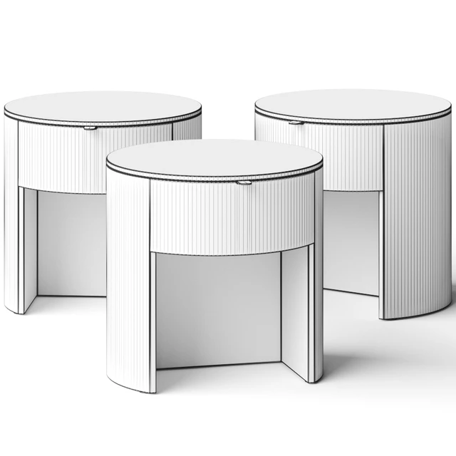 Lulu and Georgia Kono Nightstand Bedside Table — Скачать