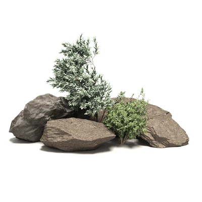 Stone + Bush Pack 6 — Ver 3