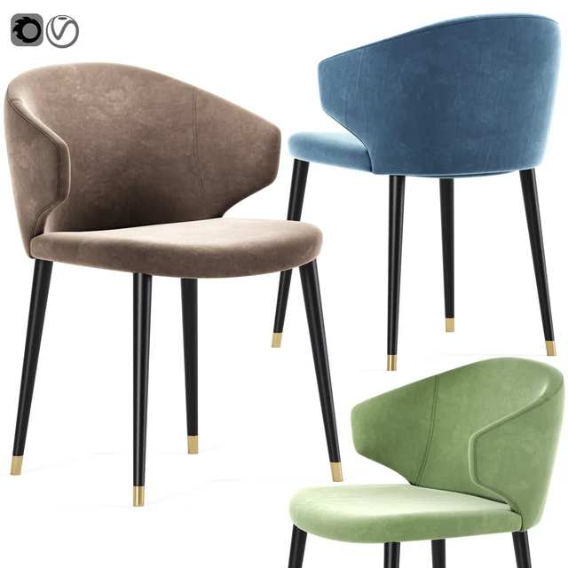 Volante Dining Chair With Arm Beige Eichholtz — Скачать
