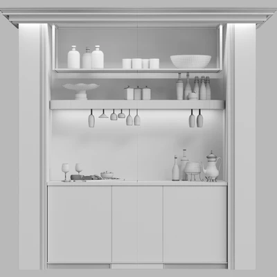 Design project of a restaurant with a wine cooler. — Ver 2