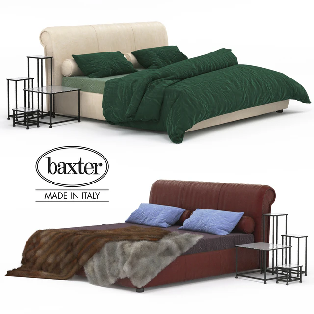 Alfred Leather Bed | Baxter — Descargar